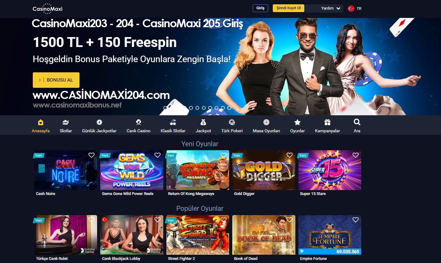 CasinoMaxi203 – 204 – CasinoMaxi 205 Giriş